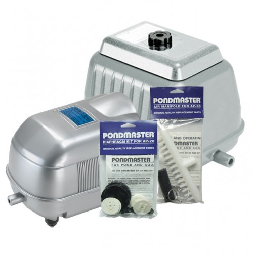 Pondmaster Air Pumps The PondMaster AP-Series Air Pumps have been designed to satisfy the requirements of a multitude of water-related applications.